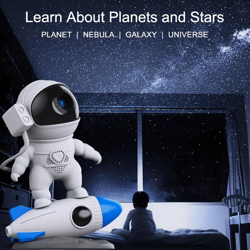 Astronaut on a Rocket Kids Projector