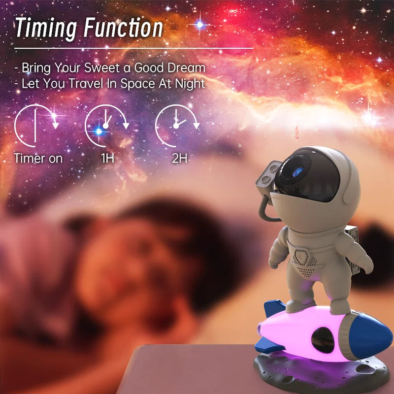 Astronaut on a Rocket Kids Projector