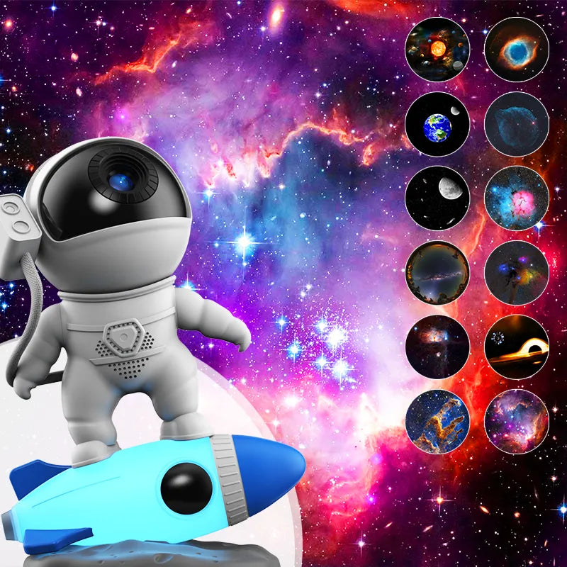 Astronaut on a Rocket Kids Projector