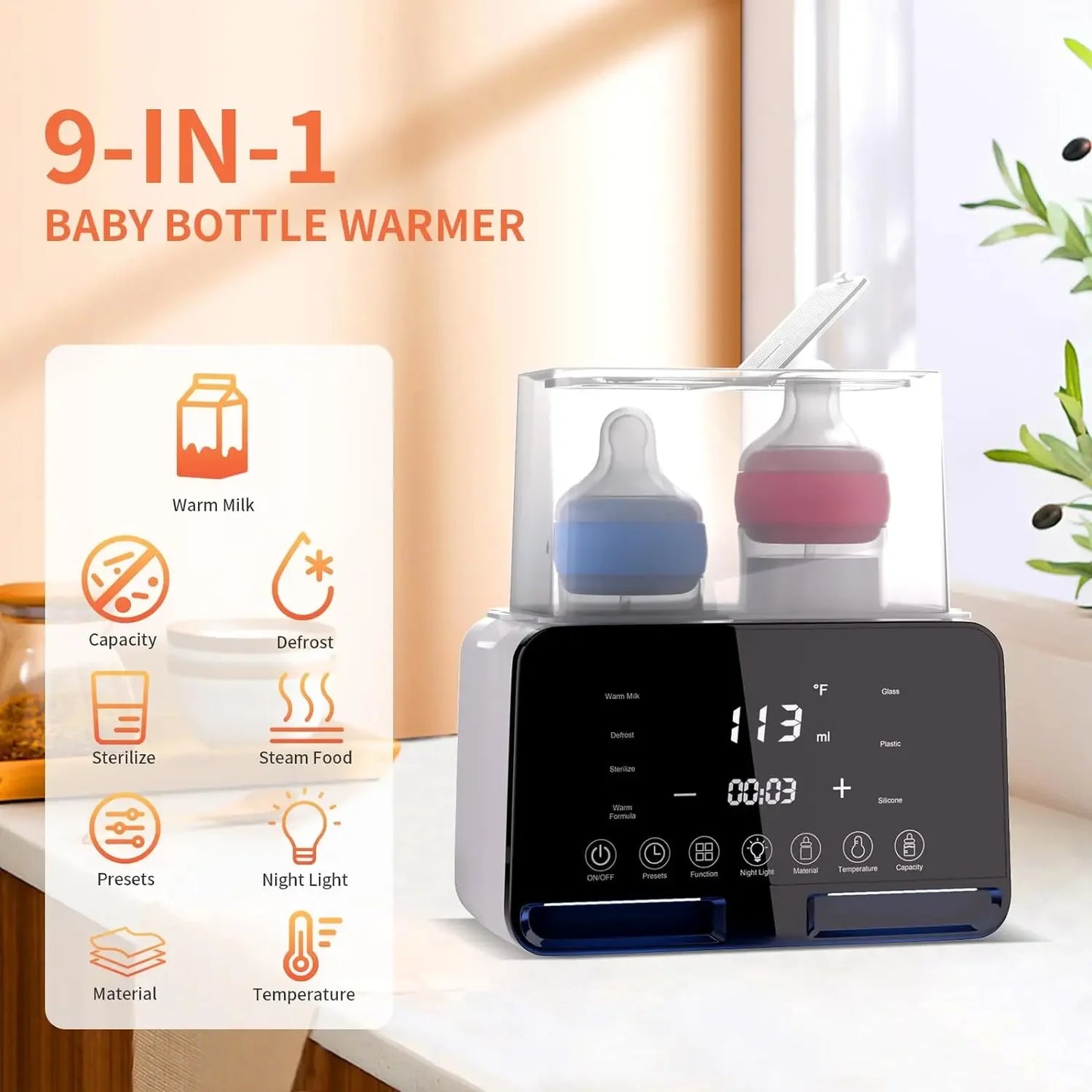 9-in-1 Baby Bottle Warmer