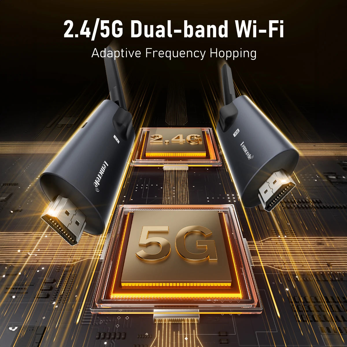 Lemorele 5G 200M Wireless HDMI Transmitter and Receiver