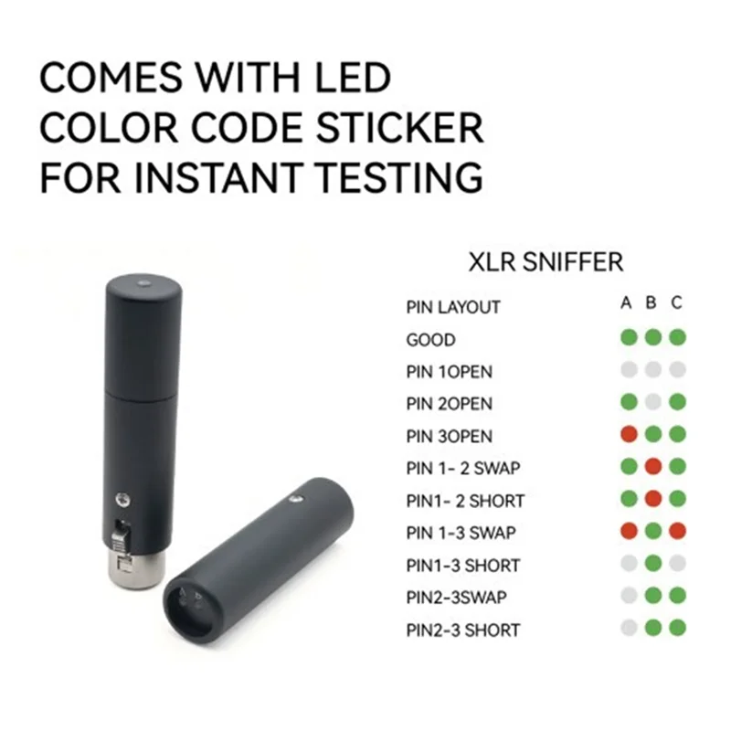 DL-XLR Cable Tester XLR Sniffer