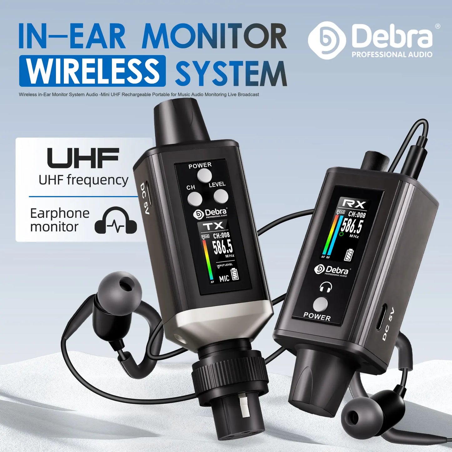 Debra Audio UHF IEM Stereo EMX-1